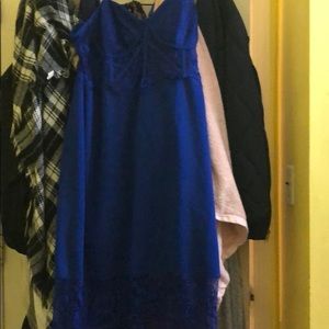 Lace top spaghetti strap dress